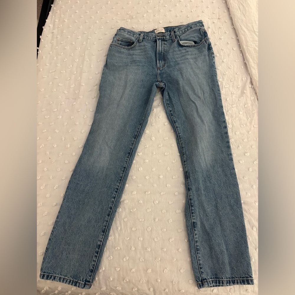 The Mikaela Low Slung Long Slim Straight Jeans, Size 29 | Favorite Daughter